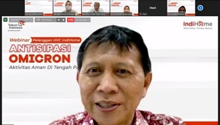 Gelar Webinar Loyalty Antisipasi Omicron, Telkom Apresiasi Pelanggan Prioritas IndiHome Jabar 