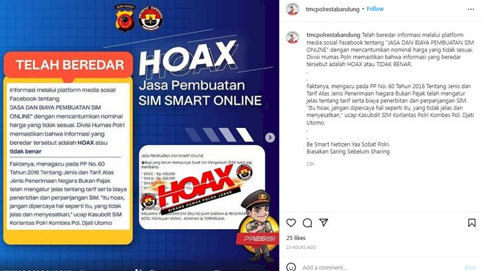 Beredar Kabar Jasa Pembuatan SIM Smart Online, Polisi: HOAX!