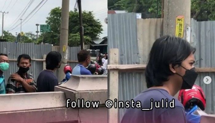 Viral, Pria Mirip Iqbaal Ramadhan Ikut Antre Minyak Goreng di Pinggir Jalan