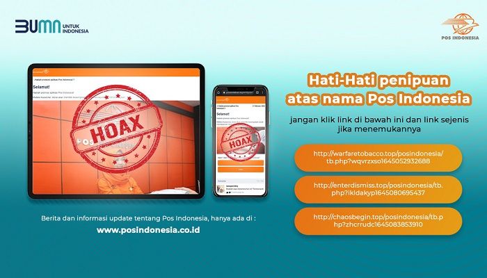 PT Pos Indonesia Klarifikasi Informasi Hoax tentang Program Hadiah