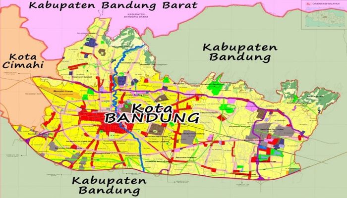Mengenal Batas Wilayah Topografi Hingga Jumlah Rt Di Kota Bandung