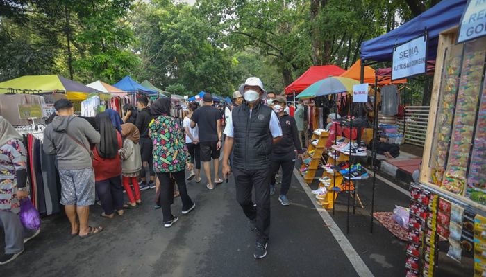 Parkir di Kawasan Gasibu Mulai Tertata, PKL Dilarang Dagang di Taman