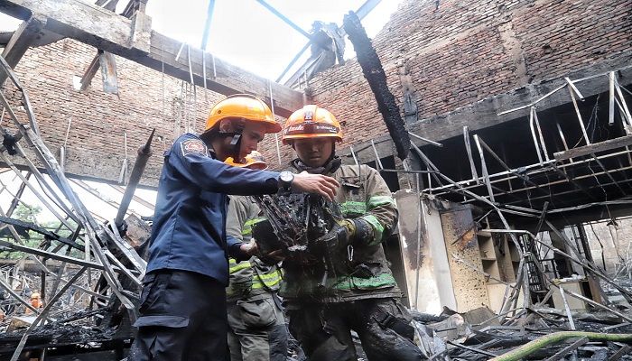 Polisi Dalami Penyebab Kebakaran Gedung Bappelitbang Balai Kota Bandung