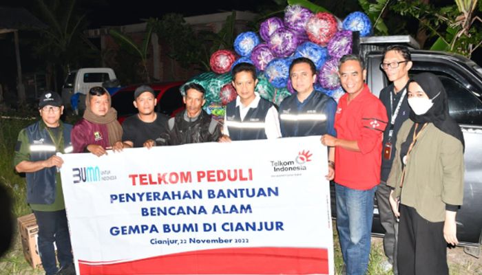 Permudah Penyaluran Bantuan Bencana Gempa Cianjur, Telkom Siapkan Posko Pengungsian Sementara