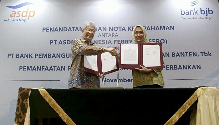 Bank Bjb Jalin Kerja Sama Pemanfaatan Produk Perbankan dengan PT ASDP Indonesia Ferry
