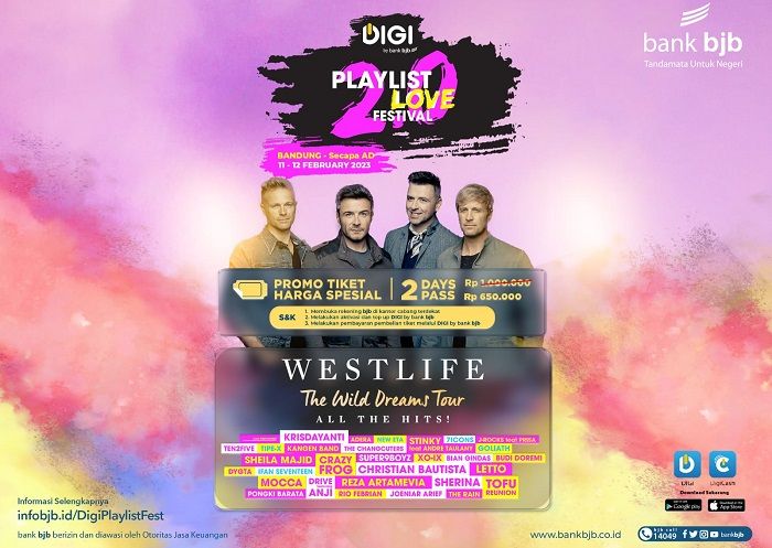 DIGI Playlist Love Festival 2.0 Hadirkan Westlife, Catat Tanggal Mainnya 