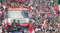 Masyarakat Antusias Sambut Pawai Atlet Indonesia, Polisi Amankan 3 Orang Diduga Pencopet 