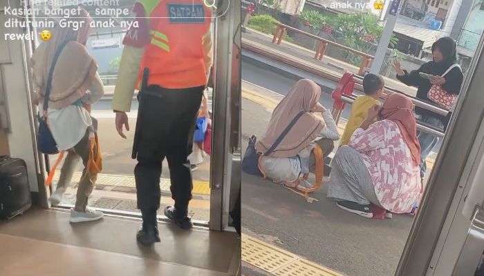 Video Viral! Penumpang Kereta Diturunkan Petugas Gegara Anaknya Rewel