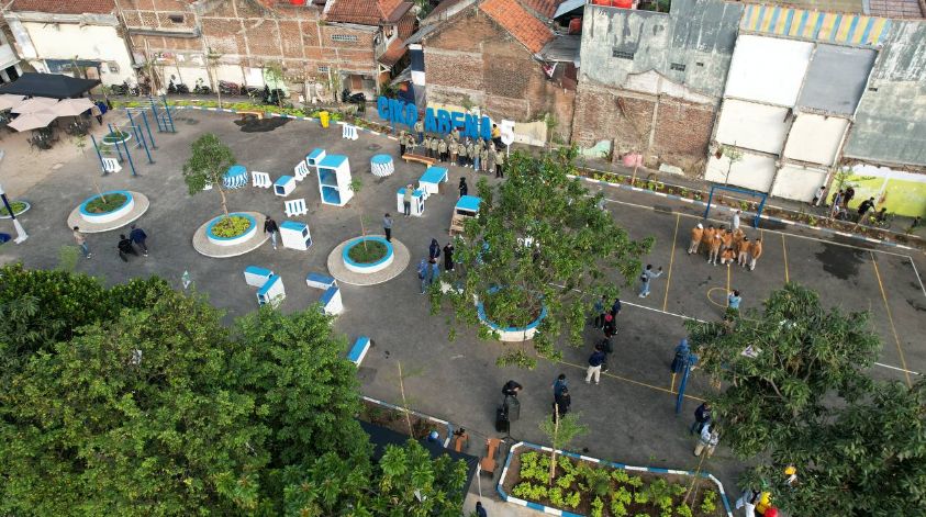 Maleer Batununggal Kini Punya Ruang Publik Skate Park Hingga Lapang Futsal
