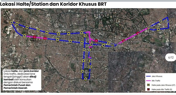 Inilah 20 Jalur Bus Rapid Transit Bandung Raya, Ditargetkan Beroperasi ...