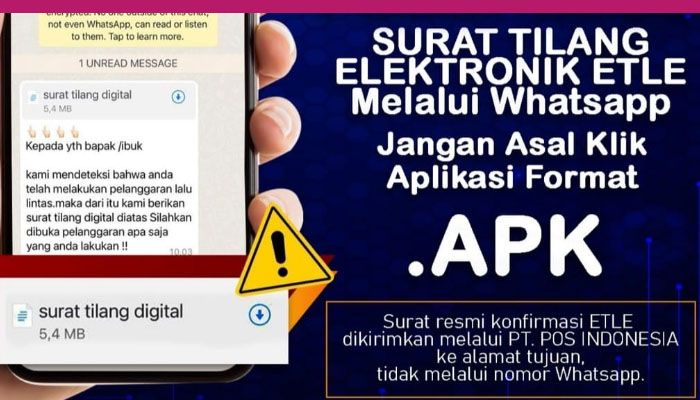 Satlantas Polrestabes Bandung Imbau Warga Waspada Modus Baru Penipuan Tilang Elektronik via WA