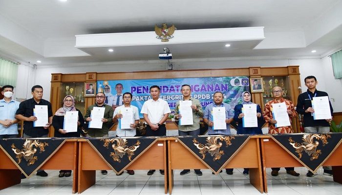 PPDB Jabar 2024, Operator hingga Kepala Sekolah Tanda Tangani Pakta Integritas 