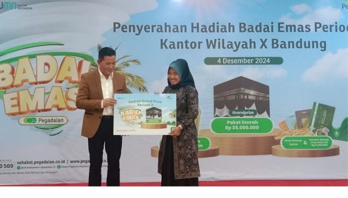 Pegadaian Kanwil X Jabar Serahkan Hadiah Badai Emas Periode Kedua 2024   