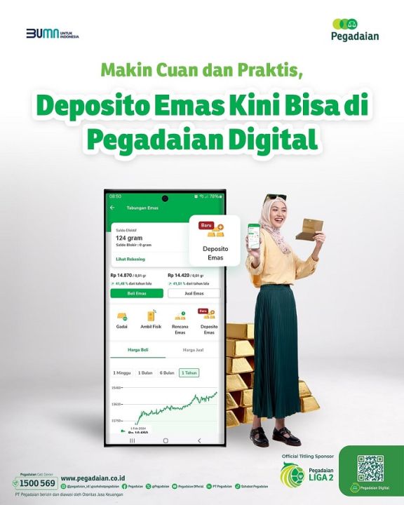 Pegadaian Luncurkan Deposito Emas, Investasi Aman dengan Imbal Hasil Menarik