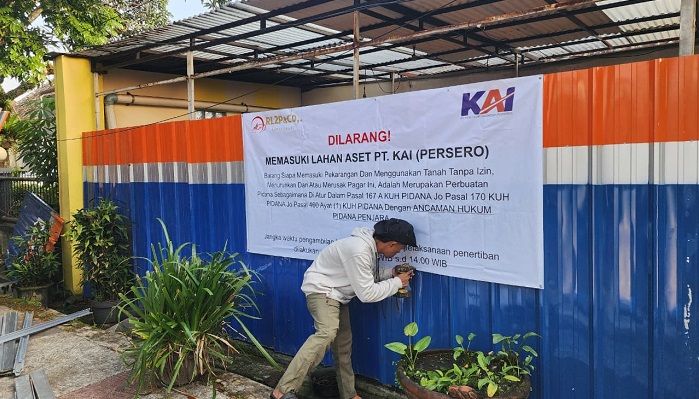 PT KAI Daop 2 Bandung Amankan Aset Rumah Perusahaan di Jalan Natuna