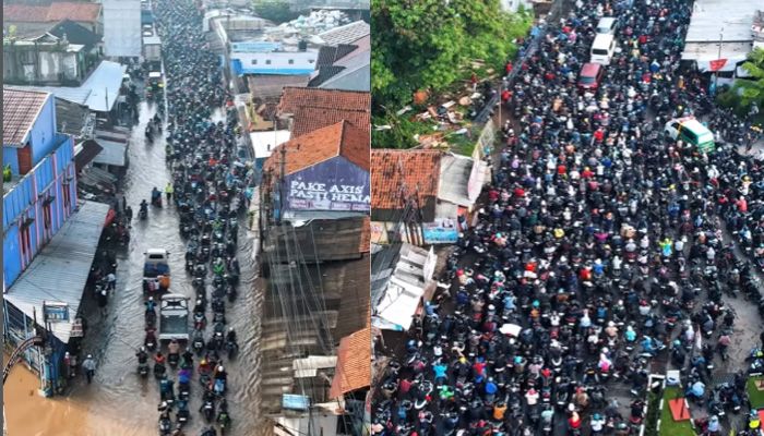 Bandung Selatan dari Langit: Banjir, Macet Berkilometer, dan Warga yang Tak Menyerah