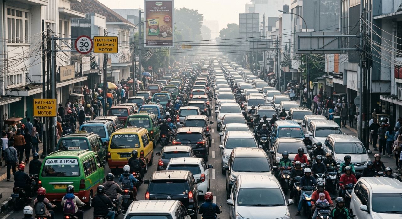 Hari Pertama Sekolah di Bandung Berpotensi Macet Parah, Ini Daftar Titik yang Diprediksi Padat Kendaraan