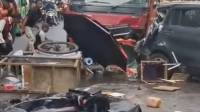 Kecelakaan Beruntun di Depan Terminal Leuwipanjang Bandung, Sejumlah Kendaraan Ringsek, Polisi Selidiki Penyebab