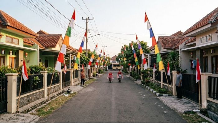PLN UID Jabar Ingatkan Warga Jaga Jarak Atribut Kemerdekaan dari Jaringan Listrik