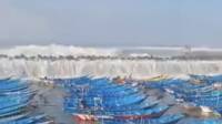 Gelombang Tinggi 3,3 Meter Terjang Pesisir Cipatujah Tasikmalaya, Ratusan Perahu Nelayan Terombang-ambing