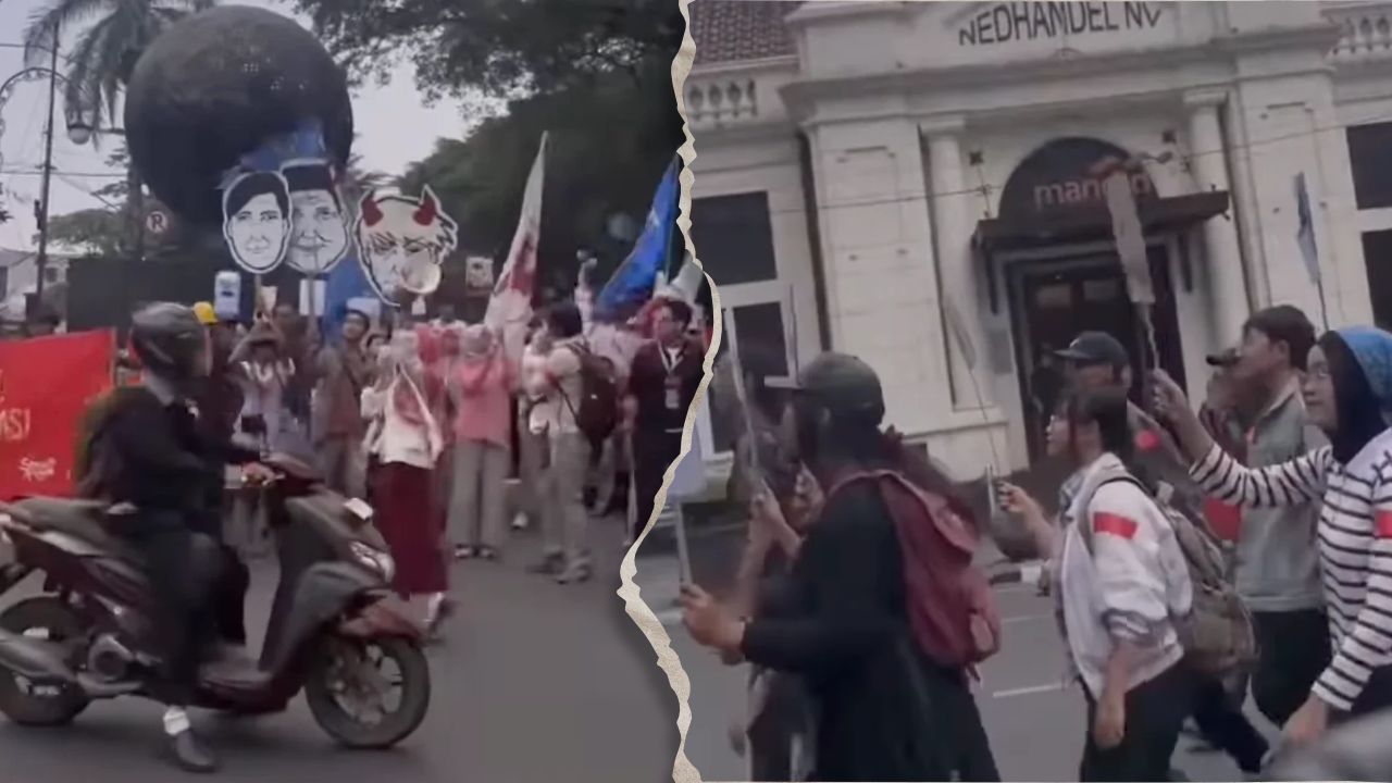 Peringati 2 Tahun Prabowo-Gibran, Ratusan Massa Demo di Bandung, 3.248 Personel Gabungan Dikerahkan