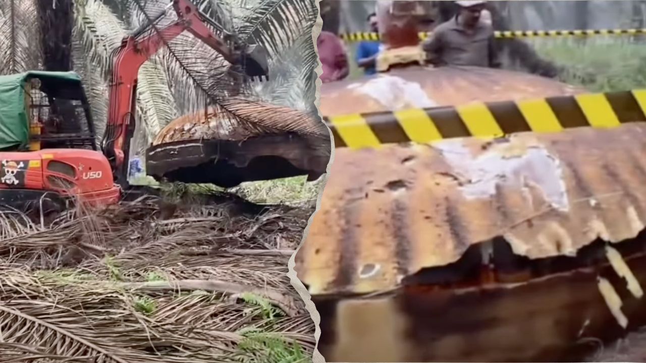 Geger! Benda Logam Raksasa Ditemukan di Kebun Sawit Kotim, Ternyata Puing Roket China